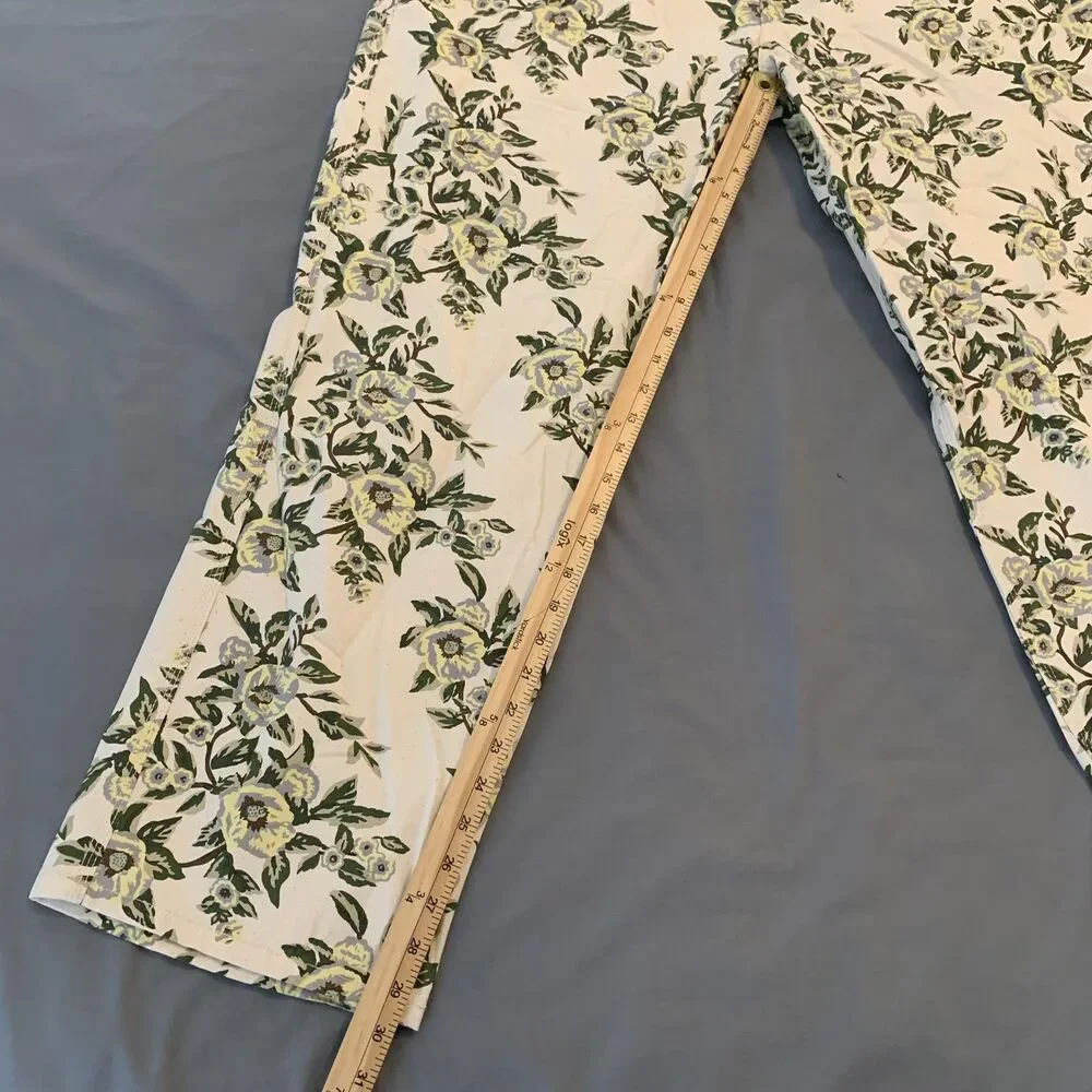 HUF Floral Chore Coat Jacket & Pants Set Mens XL/38 White Grafton Boyd‎ Skater